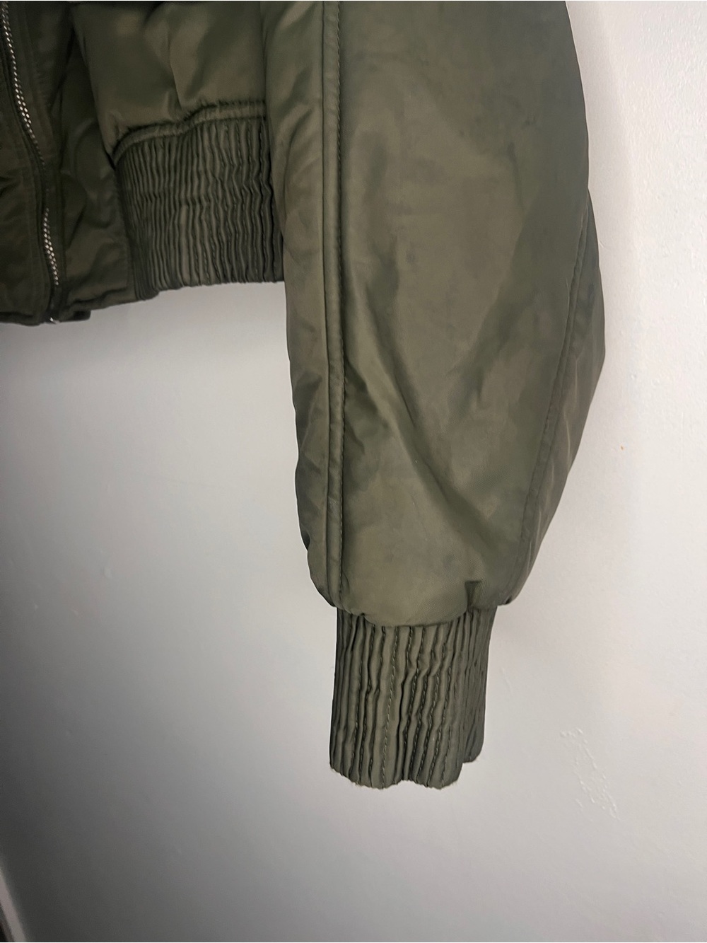 Zara Cropped Bomber Jacket NWOT SIZE S - Picture 6 of 10